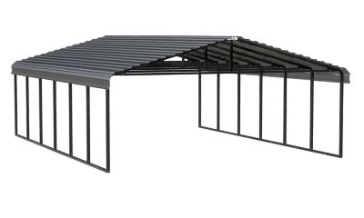 Arrow Carport, 20 ft. x 29 ft. x 9 ft. Charcoal, CPHC202909