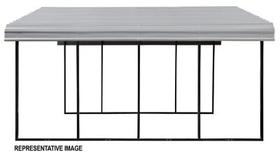 Image showing 10 th Arrow Carport, 20 ft. x 29 ft. x 9 ft. Eggshell, CPH202909