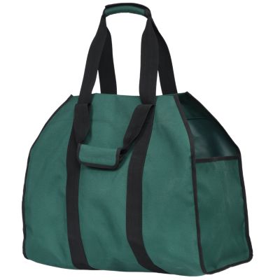 ShelterLogic Extra Heavy-Duty Firewood Bag, 24 in. x 12 in. x 20 in., Green