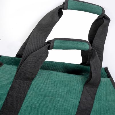 Image showing  24 in. Extra Heavy-Duty Polyester Firewood Bag, Green
