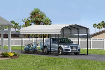 Image showing  12 ft. x 24 ft. Carport, Eggshell