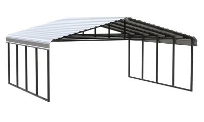 Arrow Carport, 20 ft. x 20 ft. x 9 ft. Eggshell, CPH202009 at Tractor ...