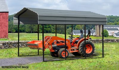 Image showing 6 th Arrow 10 ft. x 20 ft. Carport, Charcoal