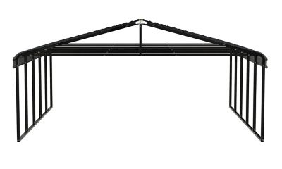 Image showing 9 th Arrow Carport, 20 ft. x 24 ft. x 9 ft. Charcoal, CPHC202409