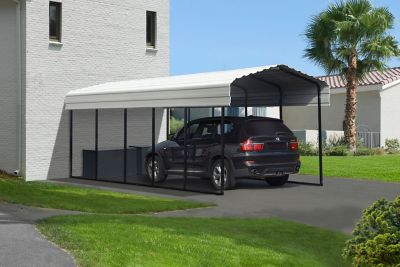 Image showing  10 ft. x 24 ft. Carport, Eggshell