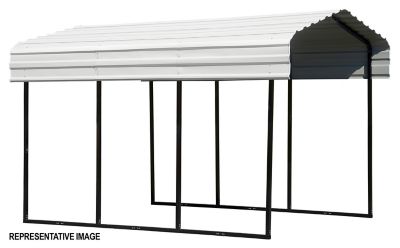 Image showing 10 th Arrow 10 ft. x 24 ft. Carport, Eggshell