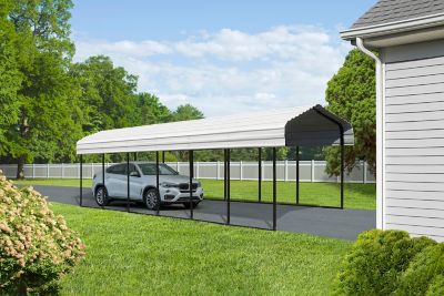 Image showing  12 ft. x 29 ft. Carport, Eggshell