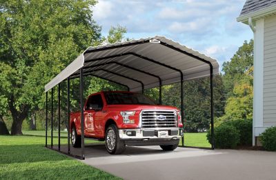 Image showing  12 ft. x 20 ft. Carport, Eggshell