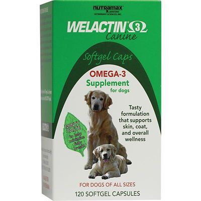 Nutramax Laboratories Welactin Omega-3 Supplement Softgels for Dogs