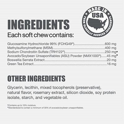 Image showing  Pet Joint Health Supplement Soft Chews with MSM