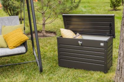 Image showing  51 gal. Leisure Time Steel Deck Storage Box