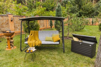 Image showing  51 gal. Leisure Time Steel Deck Storage Box