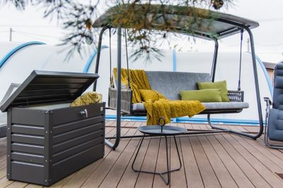 Image showing 5 th Biohort 51 gal. Leisure Time Steel Deck Storage Box