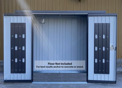 Image showing 9 th Biohort 12.5 sq. ft. Steel Equipment Locker, Dark Gray