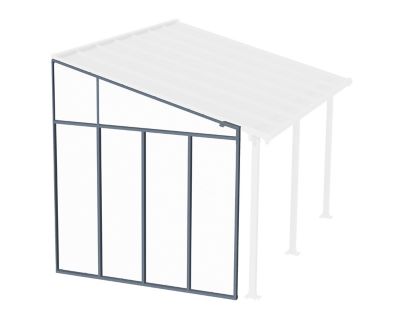 Canopia by Palram Feria 10 ft. Patio Cover Sidewall Kit - Gray
