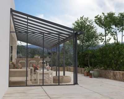 Image showing  Feria 10 Patio Cover Sidewall Kit, Gray