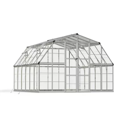 Canopia by Palram 12 ft L x 12 ft W Gray Americana Greenhouse Hobby Greenhouses