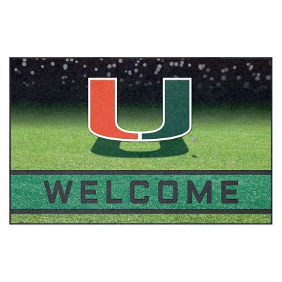 Fanmats Miami Hurricanes Crumb Rubber Door Mat