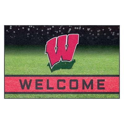 Fanmats Wisconsin Badgers Crumb Rubber Door Mat