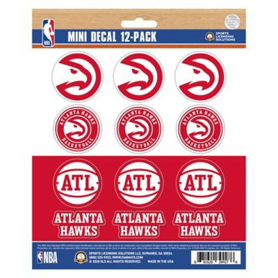 Fanmats Atlanta Hawks Mini Decals, 12-Pack