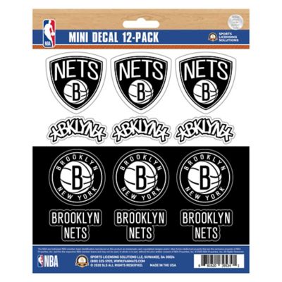 Fanmats Brooklyn Nets Mini Decals, 12-Pack