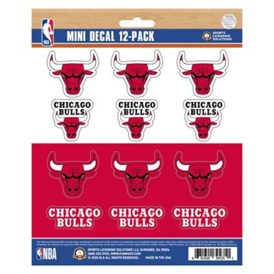 Fanmats Chicago Bulls Mini Decals, 12-Pack