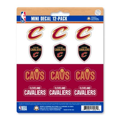 Fanmats Cleveland Cavaliers Mini Decals, 12-Pack