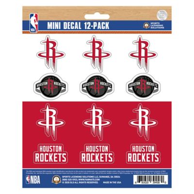 Fanmats Houston Rockets Mini Decals, 12-Pack