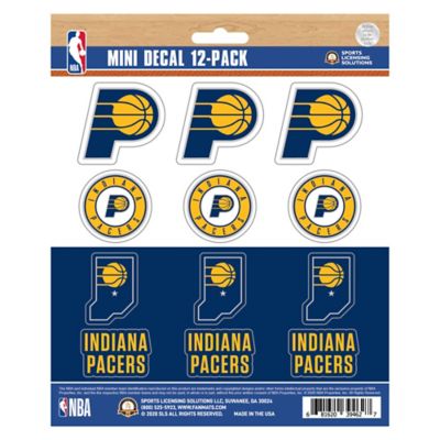 Fanmats Indiana Pacers Mini Decals, 12-Pack