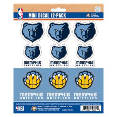 Fanmats Memphis Grizzlies Mini Decals, 12-Pack