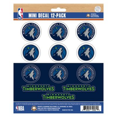 Fanmats Minnesota Timberwolves Mini Decals, 12-Pack