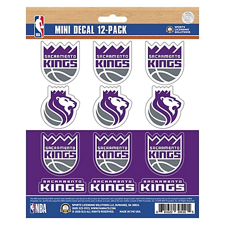 Fanmats Sacramento Kings Mini Decals, 12-Pack