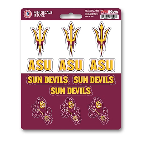 Fanmats Arizona State Sun Devils Mini Decals, 12-Pack