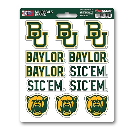 Fanmats Baylor Bears Mini Decals, 12-Pack