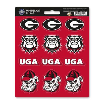 Fanmats Georgia Bulldogs Mini Decals, 12-Pack
