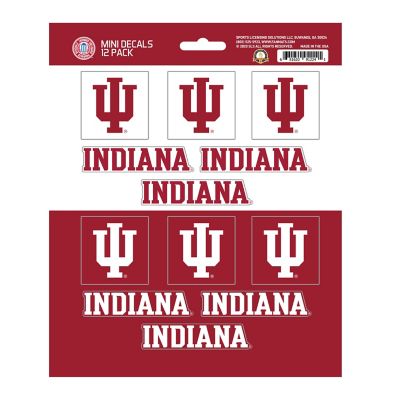 Fanmats Indiana Hoosiers Mini Decals, 12-Pack