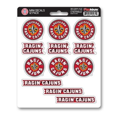 Fanmats Louisiana-Lafayette Ragin Cajuns Mini Decals, 12-Pack