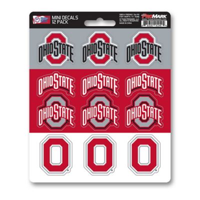 Fanmats Ohio State Buckeyes Mini Decals, 12-Pack