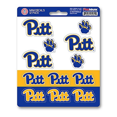 Fanmats Pitt Panthers Mini Decals, 12-Pack
