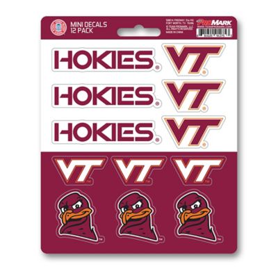 Fanmats Virginia Tech Hokies Mini Decals, 12-Pack