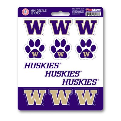Fanmats Washington Huskies Mini Decals, 12-Pack
