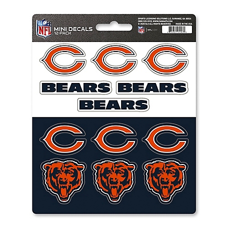 Fanmats Chicago Bears Mini Decals, 12-Pack