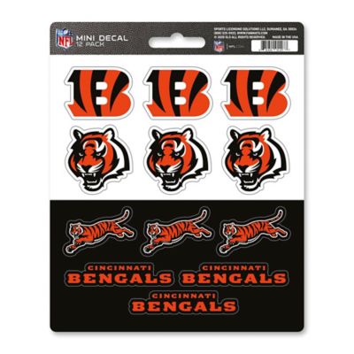 Fanmats Cincinnati Bengals Mini Decals, 12-Pack
