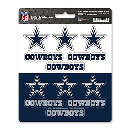 Fanmats Dallas Cowboys Mini Decals, 12-Pack