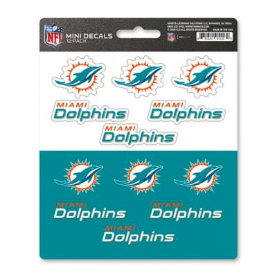 Fanmats Miami Dolphins Mini Decals, 12-Pack
