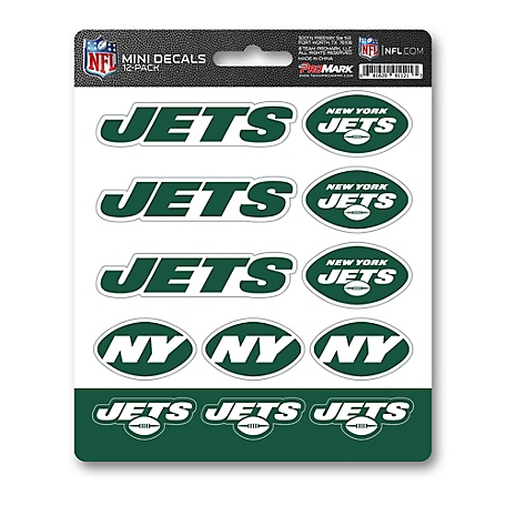 Fanmats New York Jets Mini Decals, 12-Pack