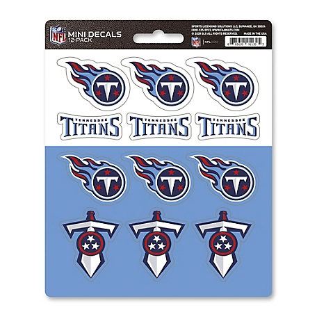 Fanmats Tennessee Titans Mini Decals, 12-Pack
