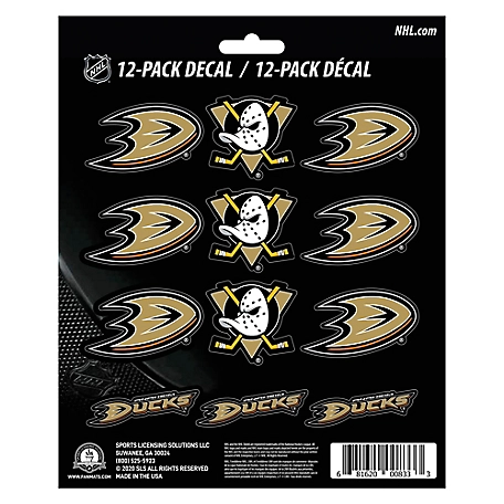 Fanmats Anaheim Ducks Mini Decals, 12-Pack
