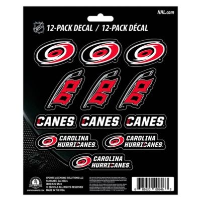 Fanmats Carolina Hurricanes Mini Decals, 12-Pack
