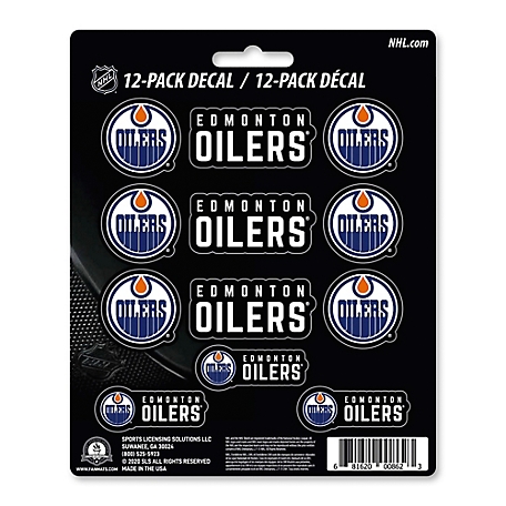 Fanmats Edmonton Oilers Mini Decals, 12-Pack